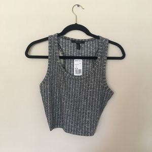 gray Forever 21 crop top